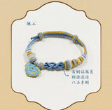 Whispers of Fate x Xiao Mang Official Merch - Luo Yunxi (Tang Lici) Handwoven Character Blessing Rope Bracelets