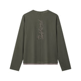 [Limited Preorder 45 Days] Hou Minghao FAD3AWAY FA Faux Layered Waffle Knit Long Sleeve Tee