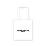 [PREORDER 60 days] Zhan Xuan x QQ Music Official Merch - SEE YOU ON SUNDAY 3PM Canvas Tote [+photo card benefit]