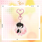 [Preorder 50 days] The Best Thing (2025) Official Merch - Zhang Linghe (He Suye) / Xu Ruohan (Shen Xifan) Resin Heart Keychain