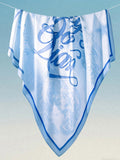 [In Stock] Zhao Lusi Design Brand ROSYDOEDIAN - Where Will You Wear It? Logo Square Scarf