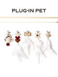 [In stock] Hou Minghao x PLUG-IN PET Wooden Wand Cat Teaser Wand Set + Photo Card & Post Card Benefit