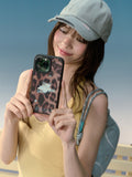 [In Stock] Zhao Lusi Design Brand ROSYDOEDIAN - 'Found My Pack' Leopard Print Mirror Phone Case (iPhone 15/16/17 Compatible)