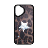 [In Stock] Zhao Lusi Design Brand ROSYDOEDIAN - 'Found My Pack' Leopard Print Mirror Phone Case (iPhone 15/16/17 Compatible)
