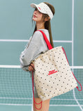 [In Stock] Zhao Lusi Design Brand ROSYDOEDIAN - 'Different Bags, Different Days' Tennis Polka Dot Drawstring Backpack