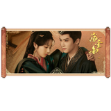 [Preorder 120 days] Where the Mask Ends (2026) Official Merch - Tian Xiwei (Wei Rao / Jun Dai) / Yan An (Lu Zhuo) Drama Stills Couple Liquid Glitter Magnet / Mouse Pad