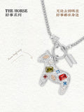 [In stock] Hou Minghao Shenzhen Concert Same Style Item - BABAMA Good Things Series Horse Pendant Necklace