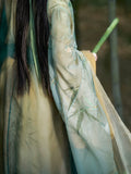 Love in Pavilion Official Merch - Moonlight Pavilion Green Hanfu Set [SHI SAN YU Collab]