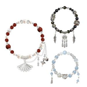 Love in the Clouds (2025) x YOUKU Official Merch - Hou Ming Hao (Ji Bo Zai) / Lu Yu Xiao (Ming Yi) Character Bracelets