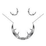 Whispers of Fate x KOOCI Official Merch - Chi Yun Crescent Necklace & Earring Set