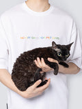 [In stock] Hou Minghao x PLUG-IN PET 'NO OFF DAYS FOR PET DAYS' Lounging T-shirt + Photo Card & Post Card Benefit