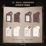 [Preorder 30 days] Overdo (2026) x TEAMMI - Zhang Linghe (Murong Qing Yi) / Wang Churan (Ren Susu) PU Leather Photo Card Holder / Lanyard Blind Pack