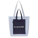 [In stock] Hou Minghao x PLUG-IN PET Color Block 3D Pocket Outdoor Pet Canvas Tote + Photo Card & Post Card Benefit