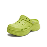 [In stock] Hou Minghao x Teenmix Seashell Platform Clogs | Thick Sole Closed-Toe Summer Beach Sandals 5.5 CM [+limited HMH benefit]