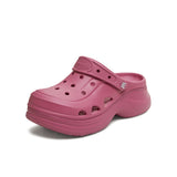 [In stock] Hou Minghao x Teenmix Seashell Platform Clogs | Thick Sole Closed-Toe Summer Beach Sandals 5.5 CM [+limited HMH benefit]