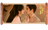 [Preorder 120 days] Where the Mask Ends (2026) Official Merch - Tian Xiwei (Wei Rao / Jun Dai) / Yan An (Lu Zhuo) Drama Stills Couple Liquid Glitter Magnet / Mouse Pad