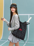 [In Stock] Zhao Lusi Design Brand ROSYDOEDIAN - 'Different Bags, Different Days' Tennis Polka Dot Drawstring Backpack