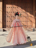 [Preorder 30 days] Veil of Shadows (2026) x SHI SAN YU Official Merch - Ju Jingyi (Luwuyi) Peach Pink Hanfu Set