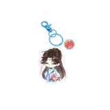 Sword and Beloved Official Merch - Cheng Yi (Wang Quan Fugui) / Li Yi Tong (Qing Tong) Character Charm Keychain (preorder)