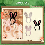[In stock] AYOR TOYS X Bad Kippo Counterattack Moment Series Lying Bunny Plush Headband Accessory