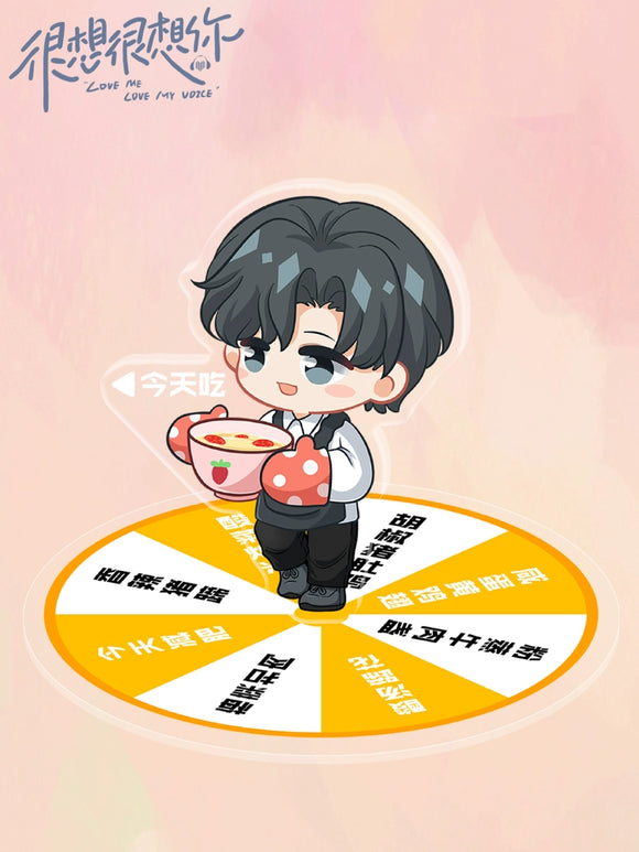 Love Me, Love My Voice Merch - Mo Qingcheng Gourmet Guide Spinning Acrylic Standee [Official]