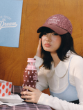 [In Stock] ROSYDOEDIAN Patchwork Letter Embroidery Baseball Cap (Retro Style)