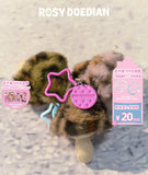 [In Stock] Zhao Lusi Design Brand ROSYDOEDIAN - momo Fluffy Mushroom Plush Keychain Bag Charm