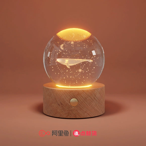 Love Endures Merch - Whale Crystal Globe Night Light [Official]