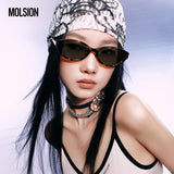 [In stock] Zhang Linghe x Molsion Night Cat Series Sunglasses MS3155 + Merch Gift Set