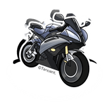 Will Love in Spring Merch - Motorbike Acrylic Standee / Keychain [Tencent Official]