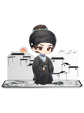 [Preorder 90 days] The Heir (2026) x FEO Official Merch - Yang Zi (Li Zhen) & Han Dongjun (Luo Wenqian) Character Standees