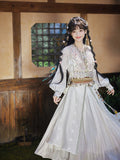 Love in Pavilion Official Merch - Dongfang Qin Lan White Hanfu Set [SHI SAN YU Collab]