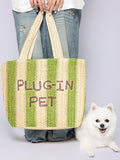 [In stock] Hou Minghao x PLUG-IN PET Vacation Series Outdoor Woven Bag + Photo Card & Post Card Benefit