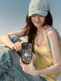 [In Stock] Zhao Lusi Design Brand ROSYDOEDIAN - 'Found My Pack' Leopard Print Mirror Phone Case (iPhone 15/16/17 Compatible)