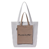 [In stock] Hou Minghao x PLUG-IN PET Color Block 3D Pocket Outdoor Pet Canvas Tote + Photo Card & Post Card Benefit