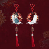 [Preorder 30 days] The Glory (2025) Official Merch - Chen Duling (Zhuang Hanyan) & Xin Yunlai (Fu Yunxi) Acrylic Tassel Keychain