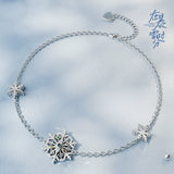 [Limited] Amidst a Snowstorm of Love Merch - Snowflake Snooker YIGUO CP Bracelet [Tencent Official] - CPOP UNIVERSE Chinese Drama Merch Store